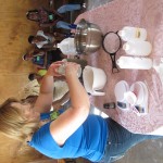 Marla Bosworth in Haiti teaching soapmaking
