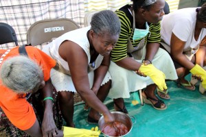 mixing soap OFEDA haiti